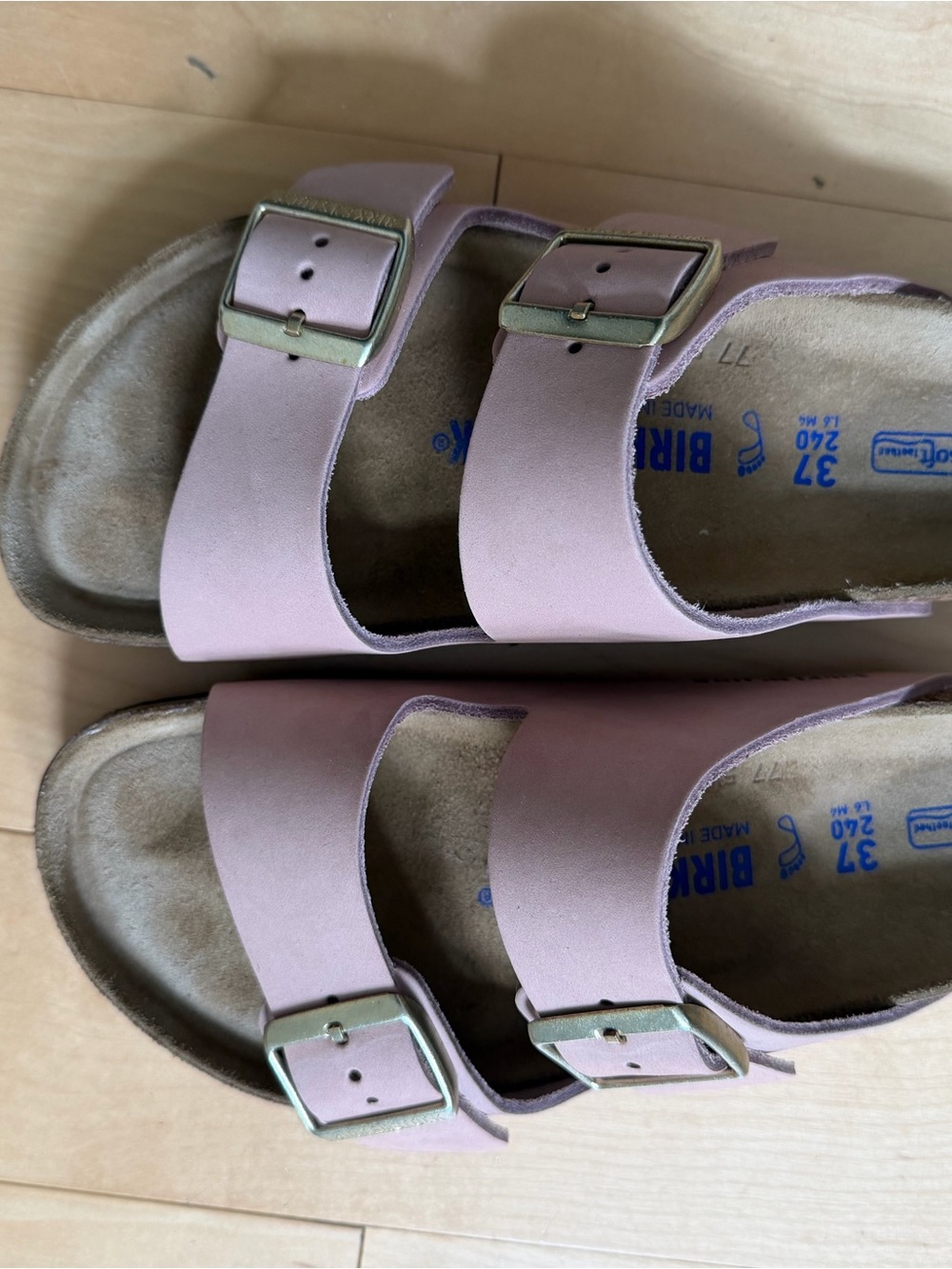 Birkenstock Arizona Two-Buckle Sandal in Soft Pink